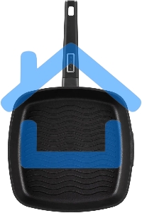 Сковорода-гриль Rondell Craft RDA-1485, 28см, 28x28, антипригарное покрытие, черный