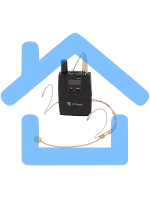 Беспроводной комплект INTREND ITWMIC-BPHS-1 поясной приемник + головная гарнитура. Подходит для приемника Rx2-1S