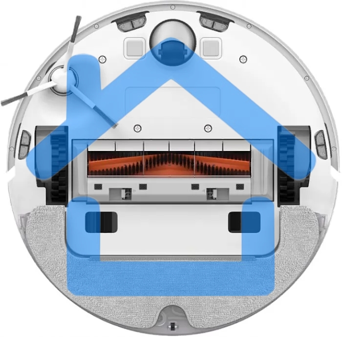 Робот-пылесос DreameBot Robot Vacuum and Mop D9 Plus белый, 3200 мА*ч Li-Ion, уборка влажная/сухая, пылесборник контейнер 0.4 л