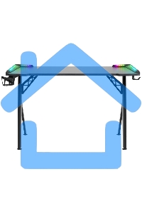 Стол игровой Defender EXTREME RGB черный