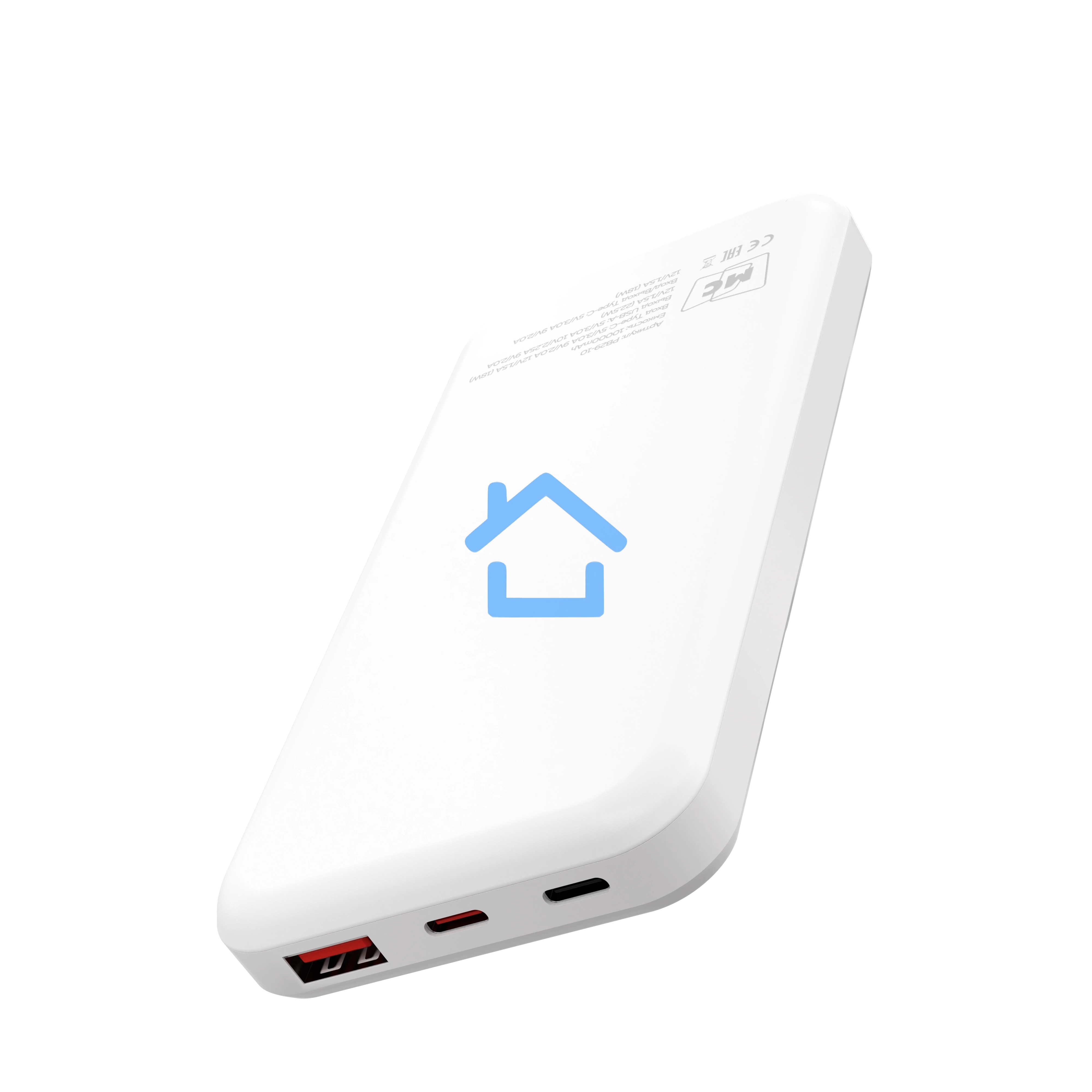 Портативный аккумулятор MORE CHOICE (4620202552747) PB29-10 10000mAh 1USB+2Type-C 3.0A 22.5W+PD20W+QC3.0, белый