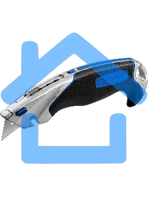 Нож ЗУБР Профессионал Эксперт А24, универсальный с автостопом и быстрой заменой лезвий, трап. лезвия А24