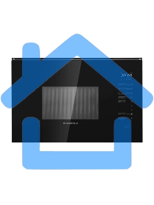 Микроволновая печь встраиваемая Maunfeld MBMO925SGB09 черный, 25 л, 1450 Вт, переключатели -сенсор