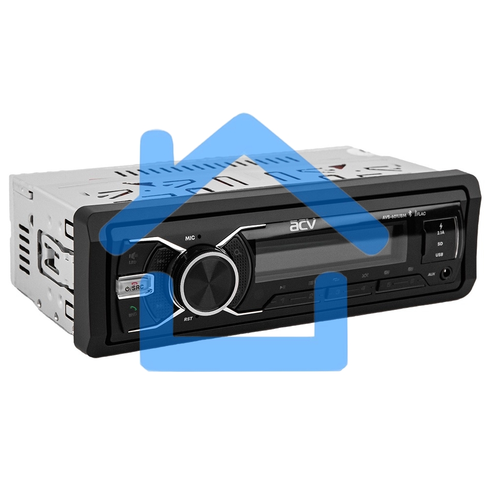 Автомагнитола ACV AVS-601UBM 1DIN 4x50Вт AUX 3 (43340)