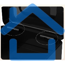 Ящик для денег Deli ET500 90x200x160 черный металл 1.2 кг