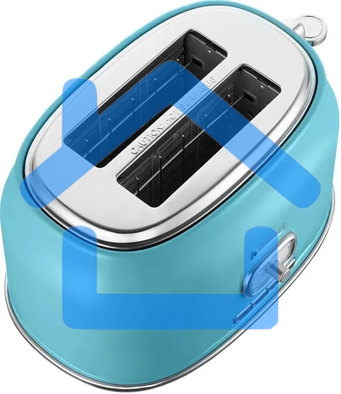 Тостер Kitfort КТ-6455 815Вт голубой/серебристый