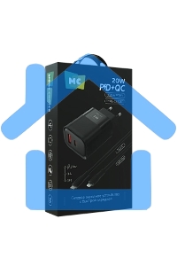 Зарядное устройство MORE CHOICE (4620202555557) NC81i СЗУ 1USB+1Type-C 3.0A PD 20W+ QC3.0, черный