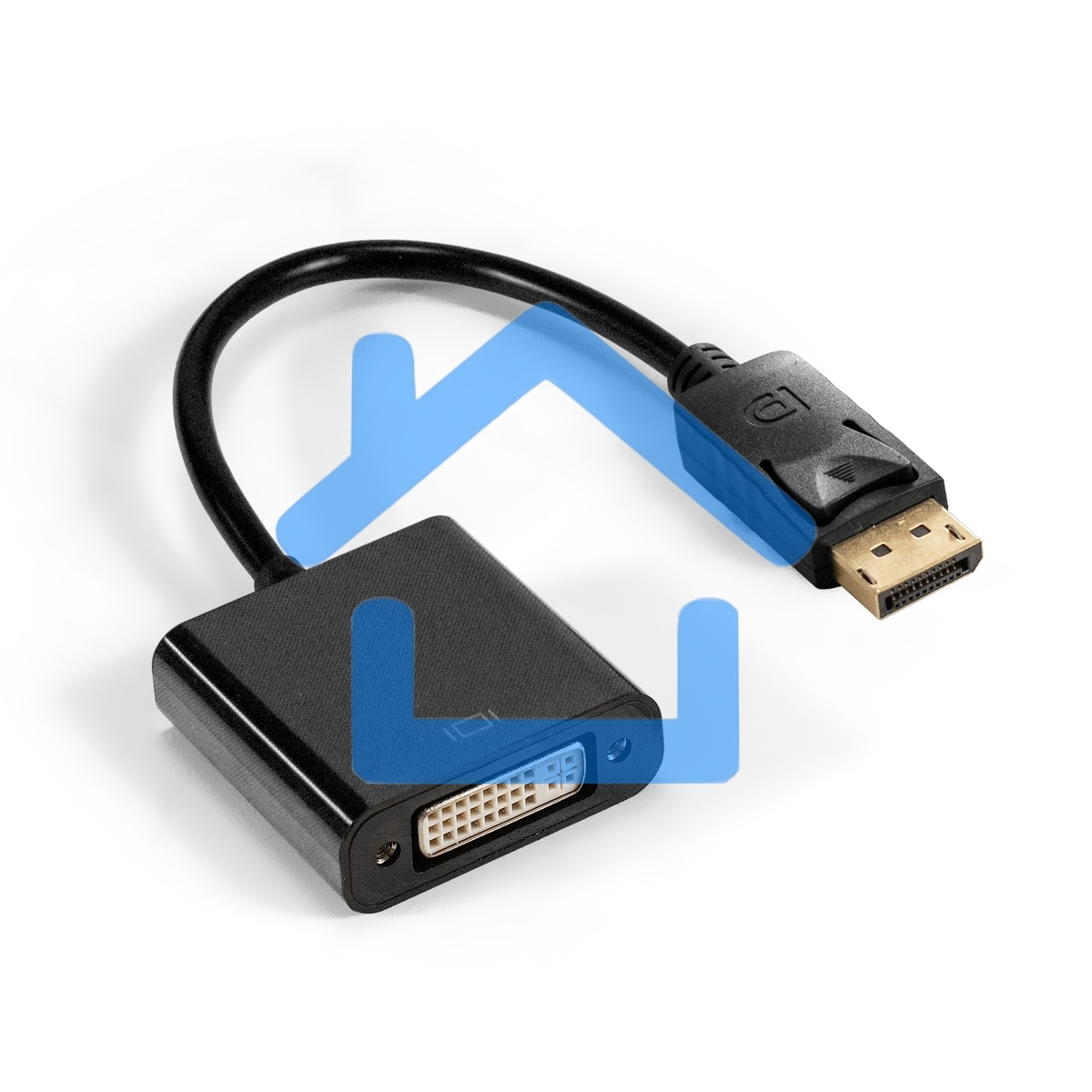 Кабель-переходник DisplayPort-DVI ExeGate EX-DPM-DVIF-0.1 (20M/19F, 0,1м)