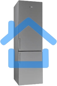 Холодильник Stinol STN 200 G, серебристый двухкамерный 249/75л морозилка снизу, No Frost