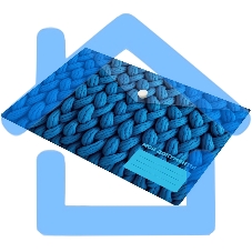 Конверт на кнопке Silwerhof FABRIC A5 непрозрачный пластик 0.25мм