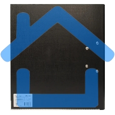 Папка-регистратор Silwerhof 1890082 A4 50мм, двусторонний ПВХ, черный, металлическая окантовка, сборная, сменный карман на корешке