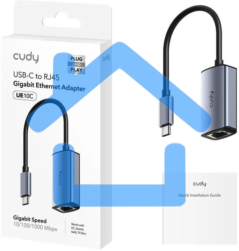 Сетевой адаптер CUDY Gigabit Ethernet Cudy UE10C USB Type-C