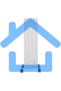 Обогреватель масляный Ресанта ОМ-12НВ (12 секций) белый, 2900 Вт, 25 м2, термостат 67/3/12