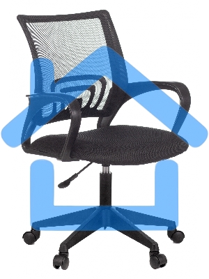 Кресло компьютерное Бюрократ CH-695NLT/BLACK спинка сетка черный TW-01, сиденье черный TW-11