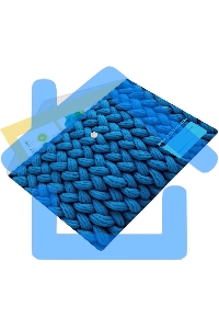 Конверт на кнопке Silwerhof FABRIC A5 непрозрачный пластик 0.25мм