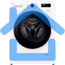 Стиральная машина LG F2Y1WS6W белый, загрузка фронтальная 6,5 кг, 1200 об/мин., класс: A