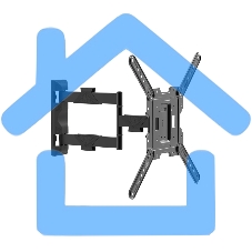 Наклонно-поворотный подвес для телевизоров Harper TVFW-65 черный