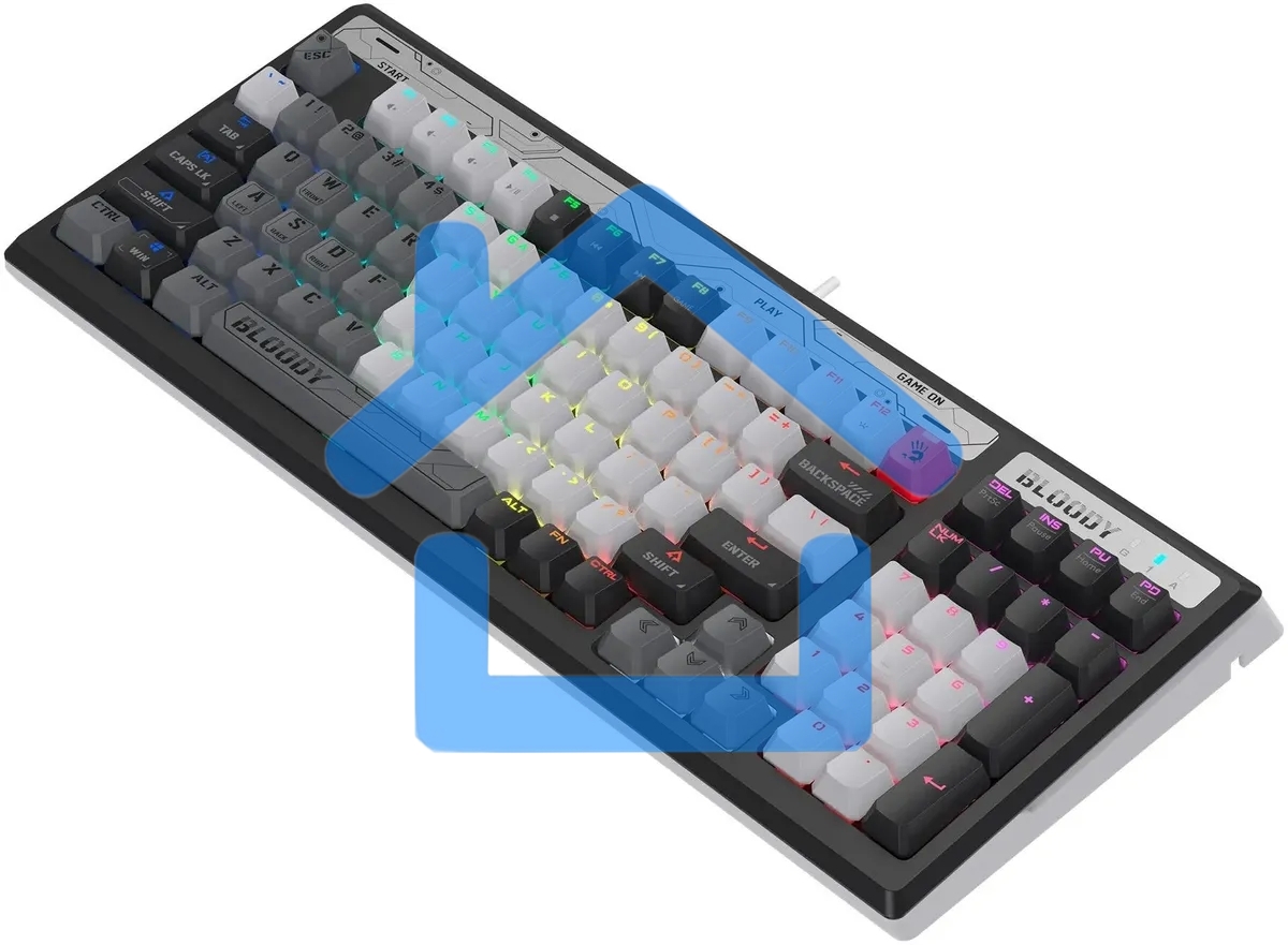 Клавиатура A4Tech Bloody B950 механическая серый/черный USB for gamer LED (B950)