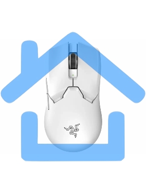 Мышь беспроводная/проводная Razer Viper V2 Pro белый, 30000 dpi, радиоканал, USB, кнопки - 5