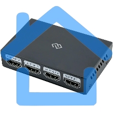 Сплиттер аудио-видео Digma DHSP-v1.4x4 HDMI (f)/4xHDMI (f) черный