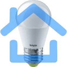 Лампа светодиодная Navigator NLL-P-G45-5-230-4K-E27 5 Вт шар 4000К белый E27 400 лм 220-240В