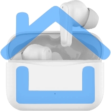 Гарнитура вкладыши Hyundai H-EP203 белый беспроводные bluetooth в ушной раковине (HEP203W)