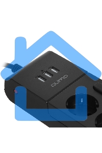 Сетевой фильтр QUMO Power Bar PRO 6SP4U (P-0006), черный