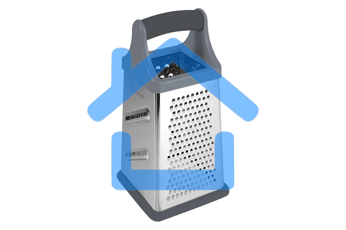 Терка TalleR TR-21922 Размер: 10,2*10,2*21 см.с контейнером 4 в 1