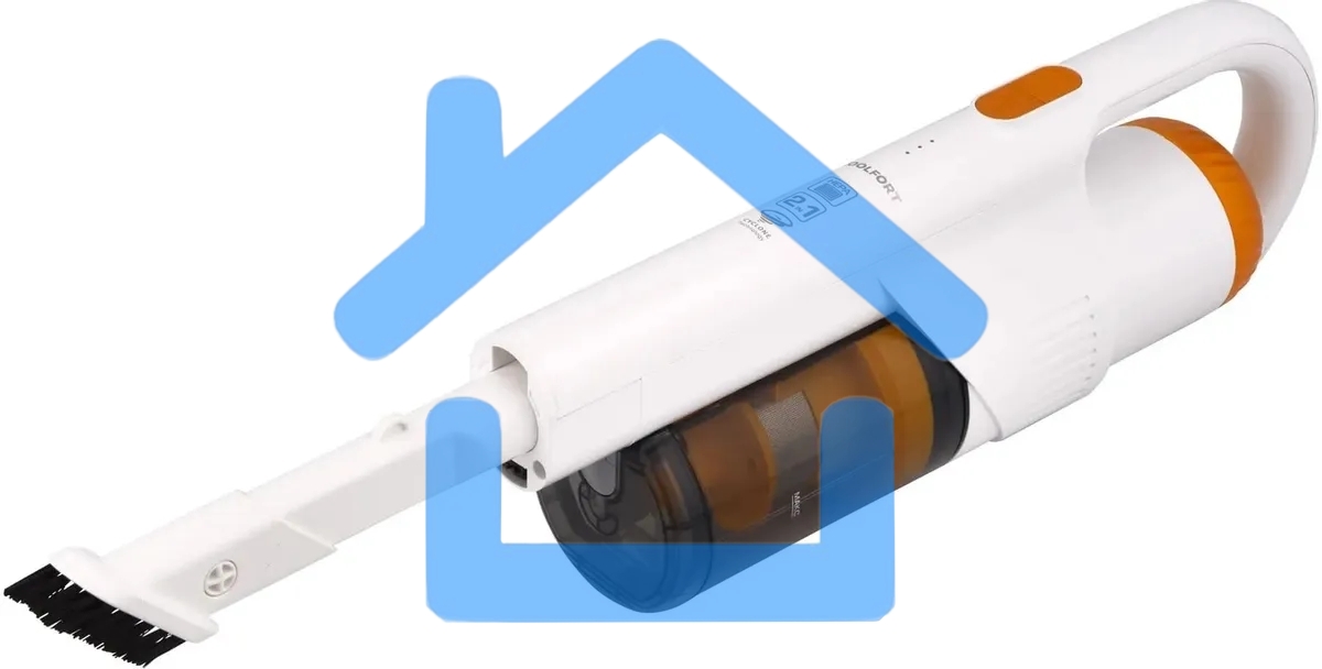 Пылесос вертикальный Coolfort CF-3001 белый, питание от аккумулятора, 150 Вт, уборка сухая, пылесборник 0.5 л, работа от АКБ max 30 мин.