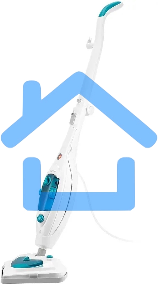 Швабра паровая Kitfort КТ-3908 белый/бирюзовый