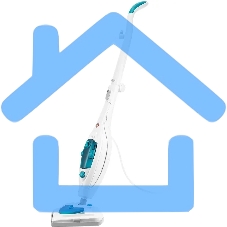 Швабра паровая Kitfort КТ-3908 белый/бирюзовый