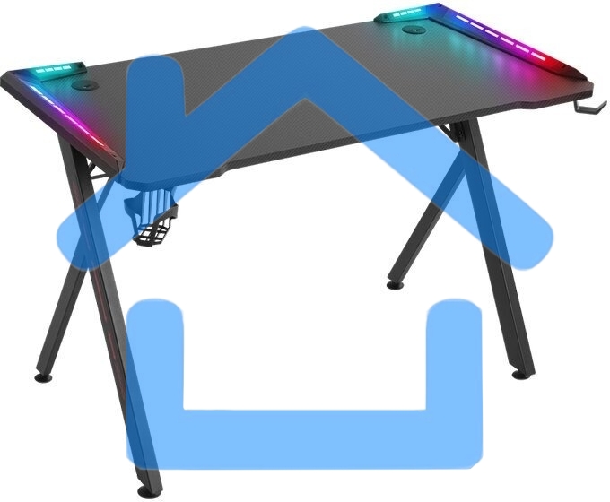 Стол игровой Defender EXTREME RGB черный