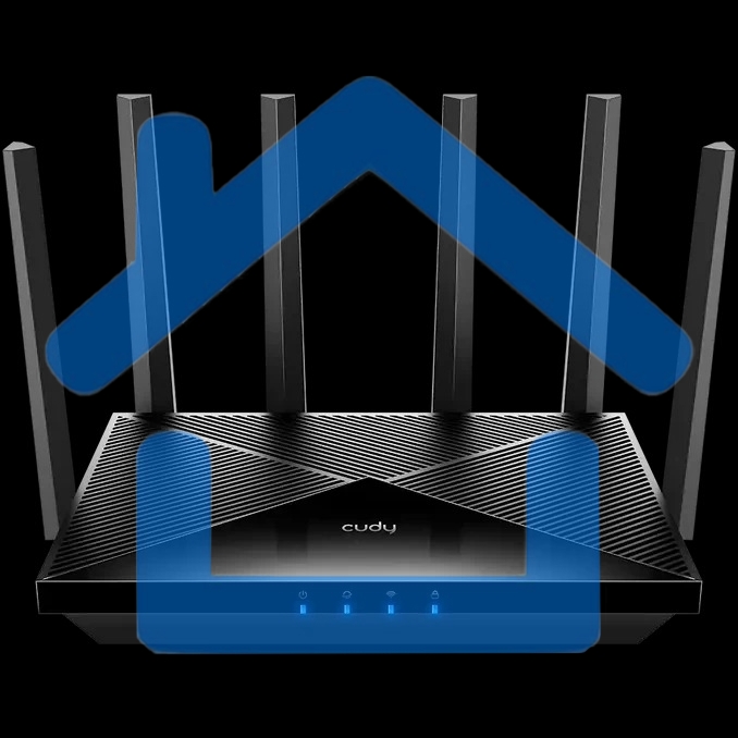 Маршрутизатор Cudy APP BE6500 2.5G Dual Band Wi-Fi 7 Mesh Router, Chipset Broadcom, 802.11be/ax/ac/a/b/g/n, 5764Mbps at 5GHz + 688Mbps at 2.4GHz, 1 x 2.5Gbps WAN Port, 4 x 10/100/1000Mbps Ports, 6 x 5dBi fixed antennas, WiFi router/AP/ Repeater/WISP Mode,