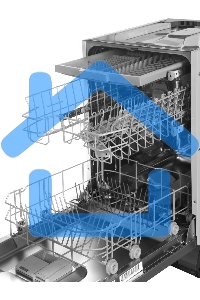 Встраиваемая посудомоечная машина Indesit DIS 2C50, белый, 44.8 см, 9 компл., 48 дБ, класс A