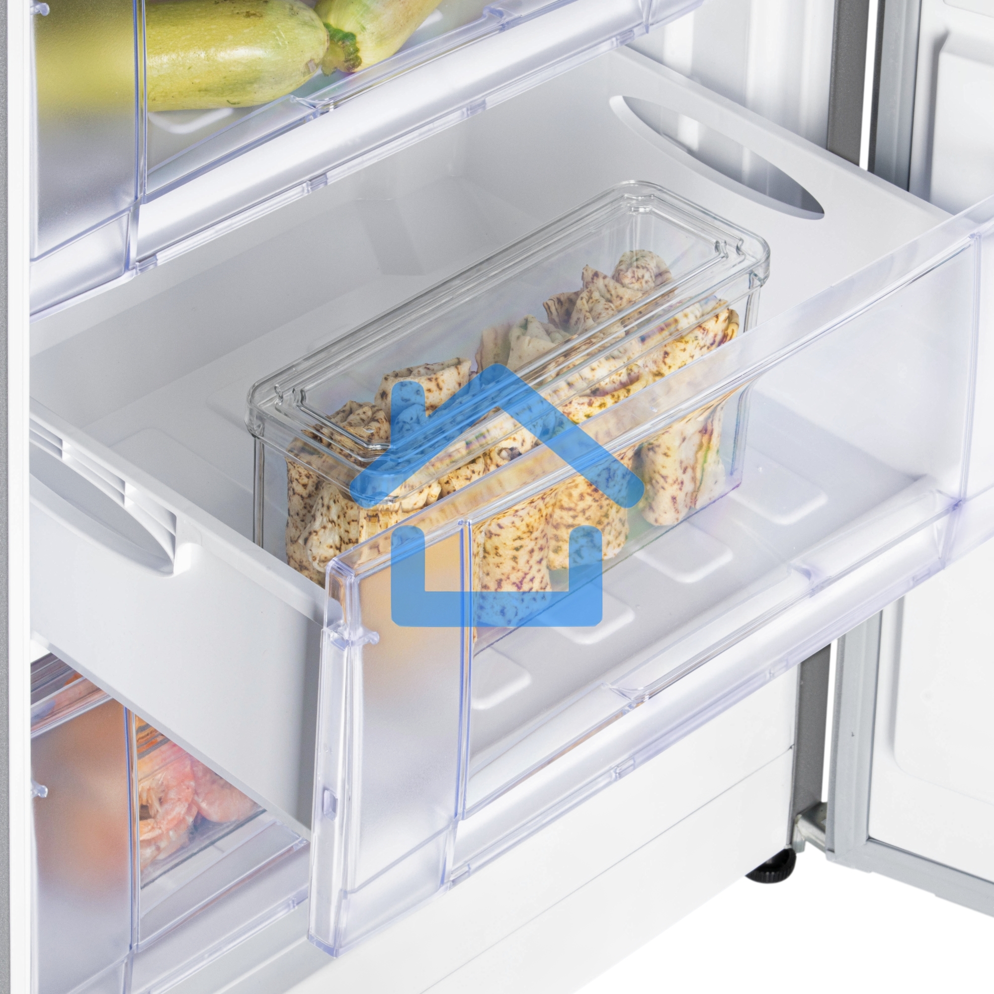 Морозилка Nordfrost DF 268 SAP, серебристый, 256л, 6 ящика