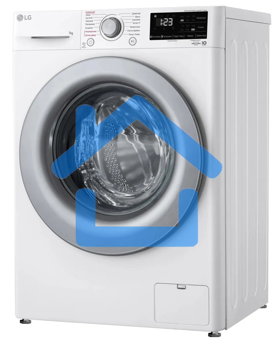 Стиральная машина LG F2V3HS4W белый, загрузка фронтальная 7 кг, 1200 об/мин., класс: A