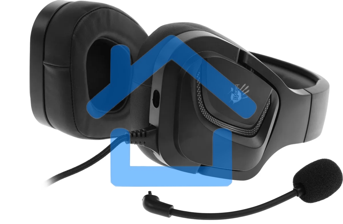 Наушники с микрофоном A4Tech Bloody G573 черный 2м мониторные USB оголовье (G573)