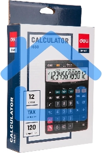 Калькулятор настольный Deli Core E1630 черный 12-разр.