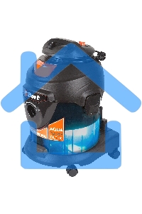 Строительный пылесос Bort BSS-1415-Aqua черный/синий, 200/1400 Вт, уборка сухая/влажная, пылесборник мешок/контейнер, 15 л