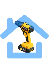 Дрель-шуруповерт STEHER CDB-200-1, Аккумуляторная, 20В, Кейс