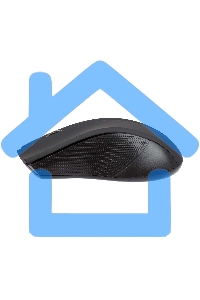 Мышь беспроводная HIPER HOMW-073 черный/красный, 1000 dpi, радиоканал, USB, кнопки - 3