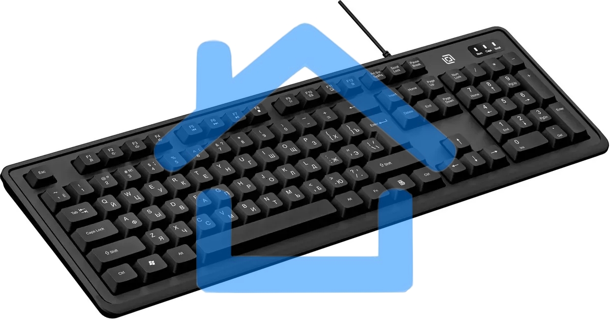 Клавиатура Оклик K175 черный USB Multimedia
