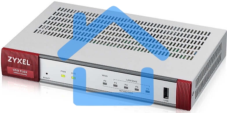 Межсетевой экран и Wi-Fi контроллер Zyxel USG FLEX 100, 1xWAN GE, 1xOPT GE (LAN/WAN), 3xLAN/DMZ GE, 1xUSB3.0, AP Controller (8/24), NebulaFlex **