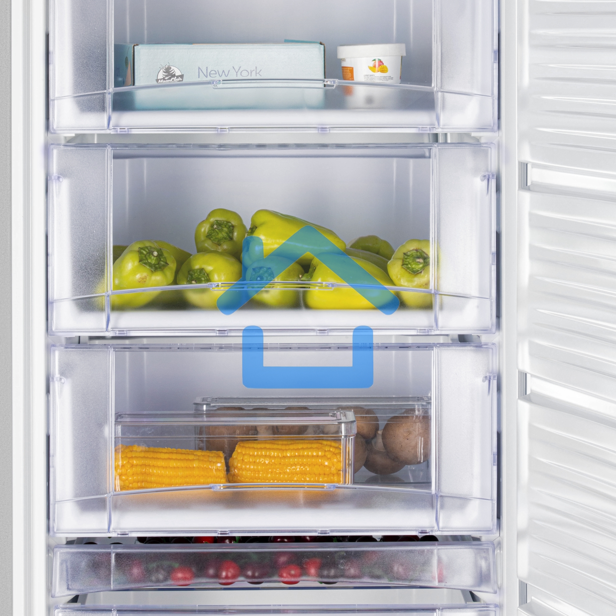 Морозилка Nordfrost DF 268 SAP, серебристый, 256л, 6 ящика