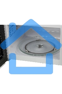 Микроволновая печь Midea MM720CFB белый, 20 л, 700 Вт, переключатели - поворотный механизм