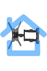 Наклонно-поворотный подвес для телевизоров Harper TVFW-65 черный