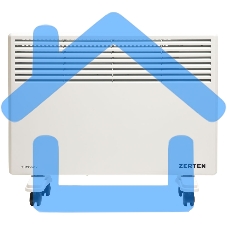 Конвектор Zerten ZL-15 белый, 1500 Вт, 20 м2, термостат