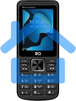 Мобильный телефон BQ 2455 Boom Quattro черный