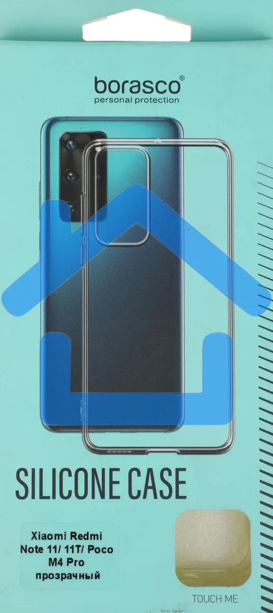 Чехол (клип-кейс) BoraSCO для Xiaomi Poco M4 Pro прозрачный