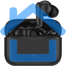 Гарнитура вкладыши Hyundai H-EP203 черный беспроводные bluetooth в ушной раковине (HEP203B)